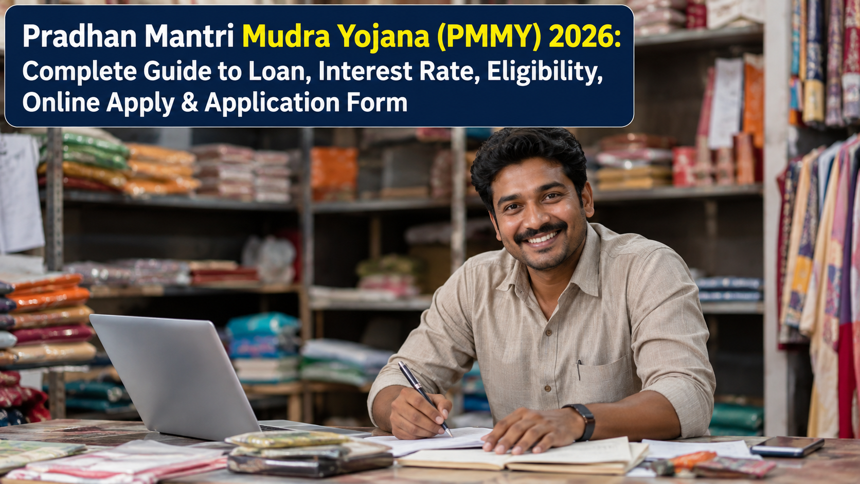Pradhan Mantri Mudra Yojana (PMMY) 2026: Complete Guide to Loan, Interest Rate, Eligibility, Online Apply & Application Form