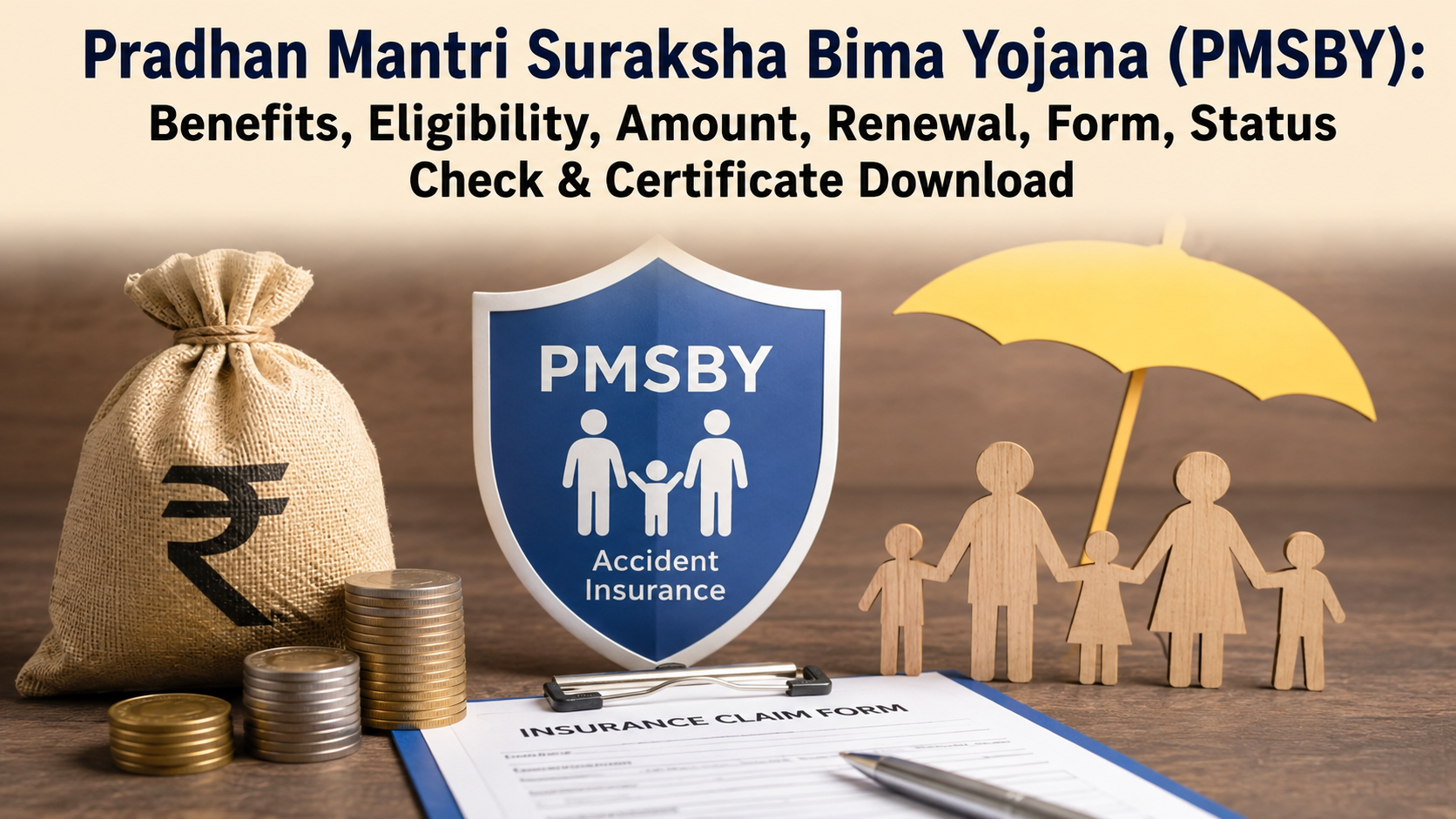 Pradhan Mantri Suraksha Bima Yojana (PMSBY): Benefits, Eligibility, Amount, Renewal, Form, Status Check & Certificate Download