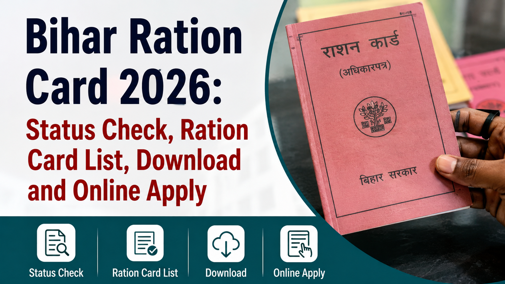 Bihar Ration Card 2026: Status Check, Ration Card List, Download and Online Apply