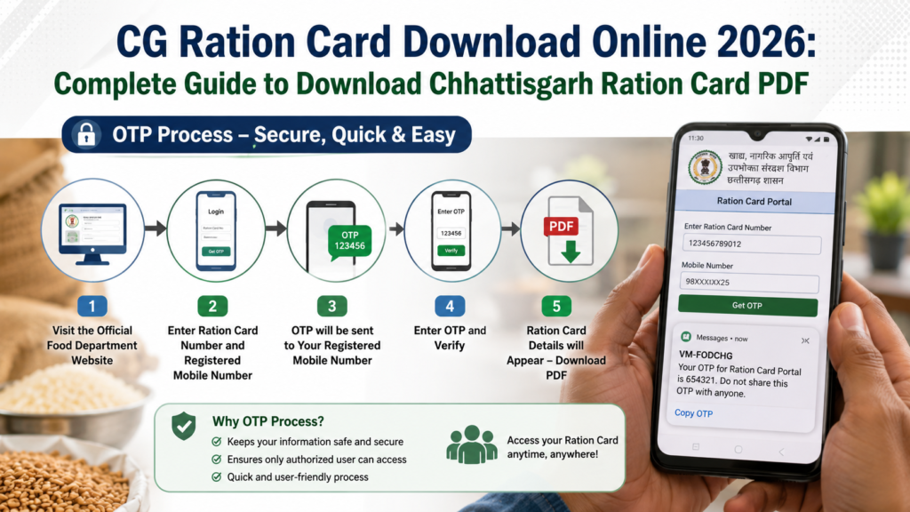CG Ration Card Download Online 2026: Complete Guide to Download Chhattisgarh Ration Card PDF