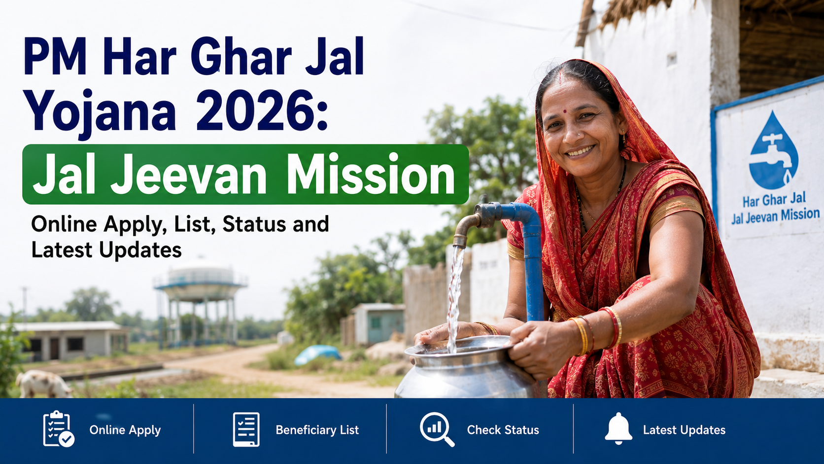 PM Har Ghar Jal Yojana 2026: Jal Jeevan Mission Online Apply, List, Status and Latest Updates