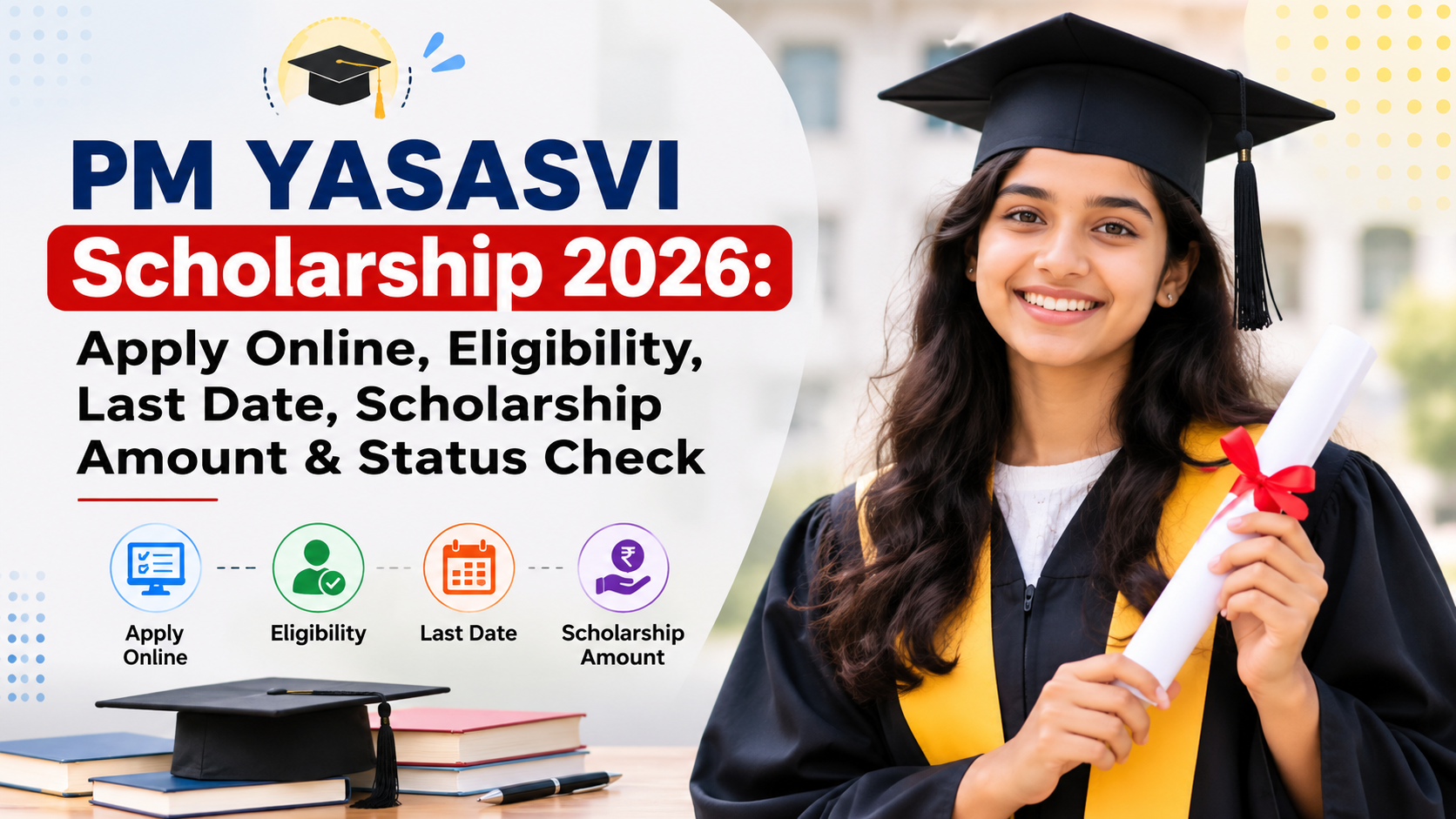 PM YASASVI Scholarship 2026: Apply Online, Eligibility, Last Date, Scholarship Amount & Status Check