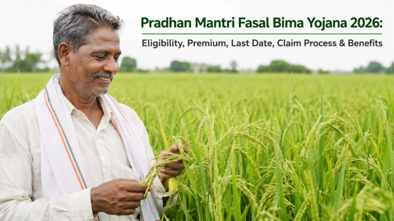 pmfby.gov.in Pradhan Mantri Fasal Bima Yojana 2026: Eligibility, Premium, Last Date, Claim Process & Benefits