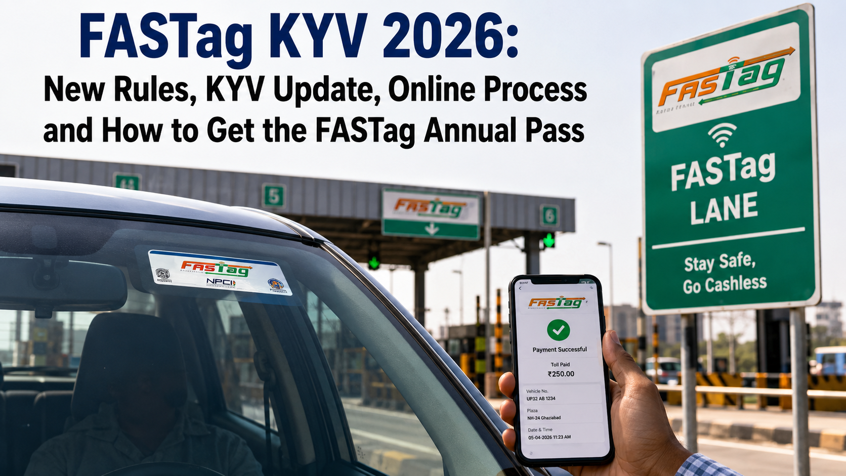FASTag KYV 2026: New Rules, KYV Update, Online Process and How to Get the FASTag Annual Pass