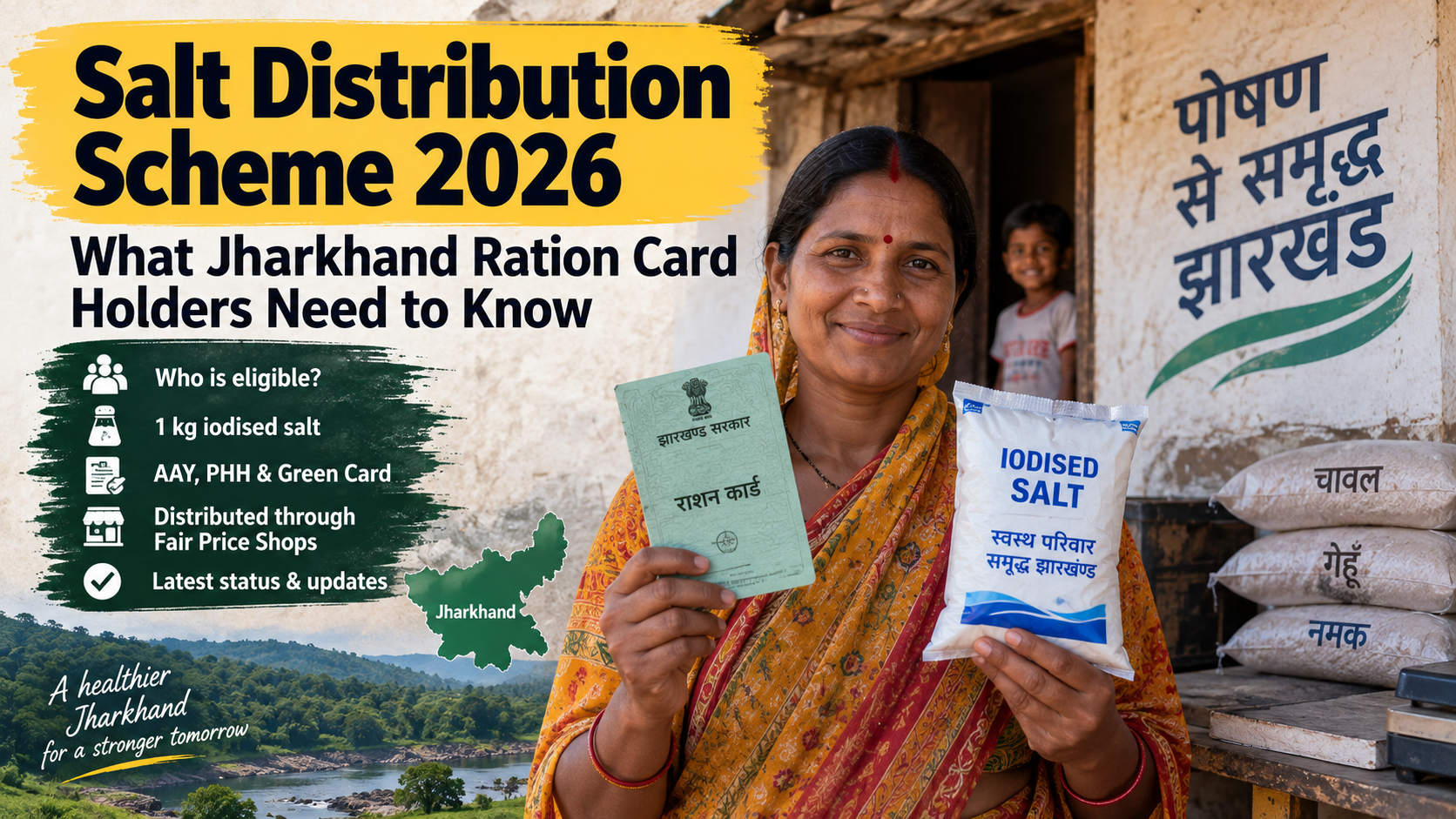 Salt Distribution Scheme 2026: What Jharkhand Ration Card Holders Need to Know