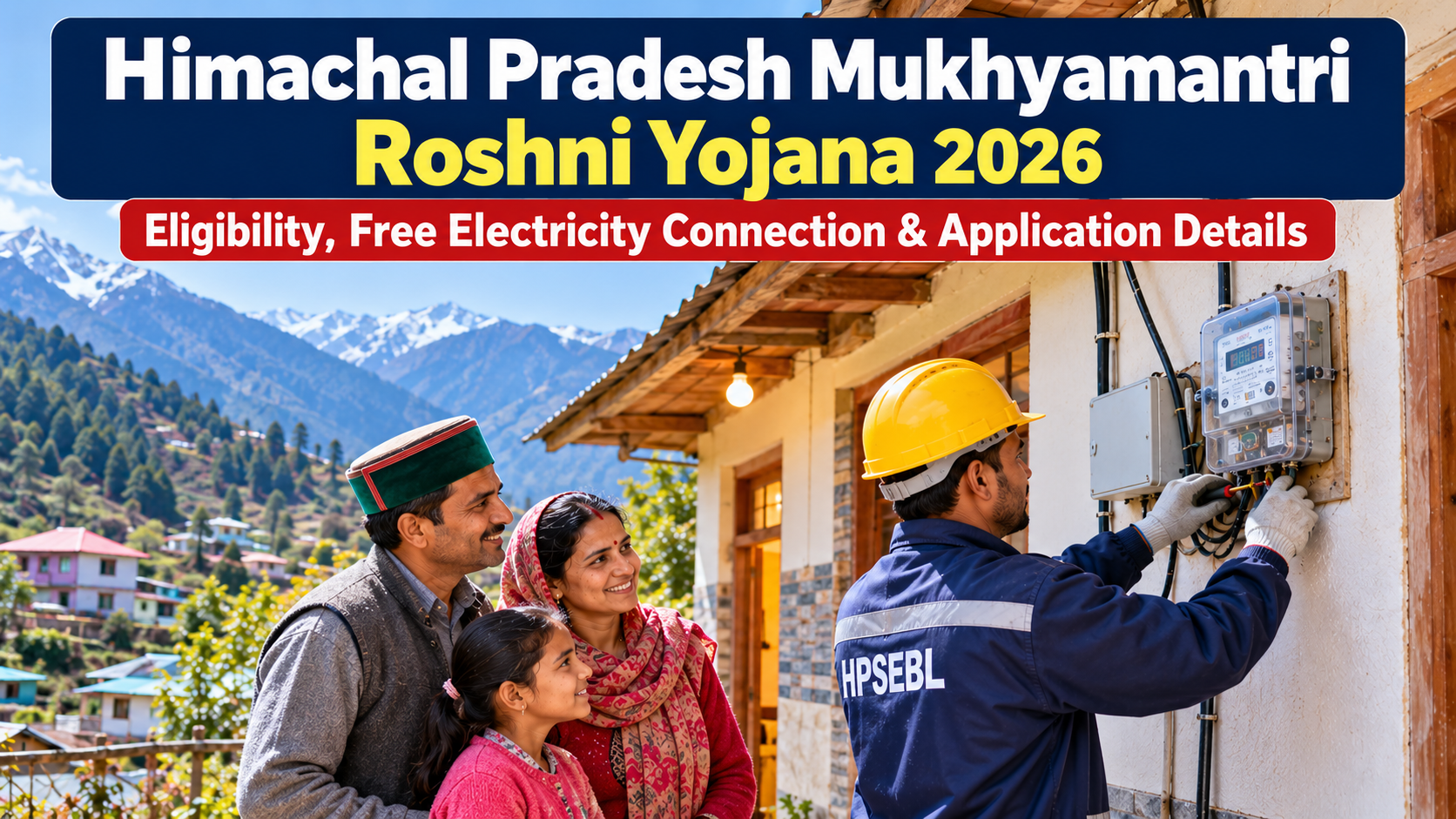 Himachal Pradesh Mukhyamantri Roshni Yojana 2026: Eligibility, Free Electricity Connection & Application Details