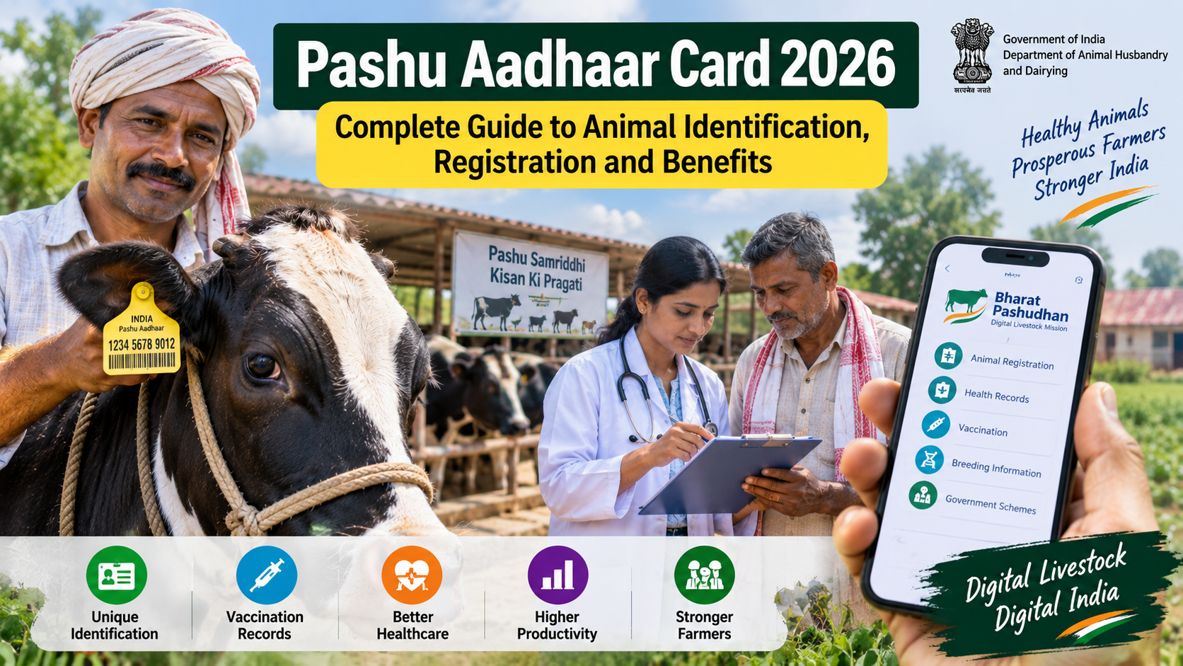 Pashu Aadhaar Card 2026: Complete Guide to Animal Identification, Registration and Benefits