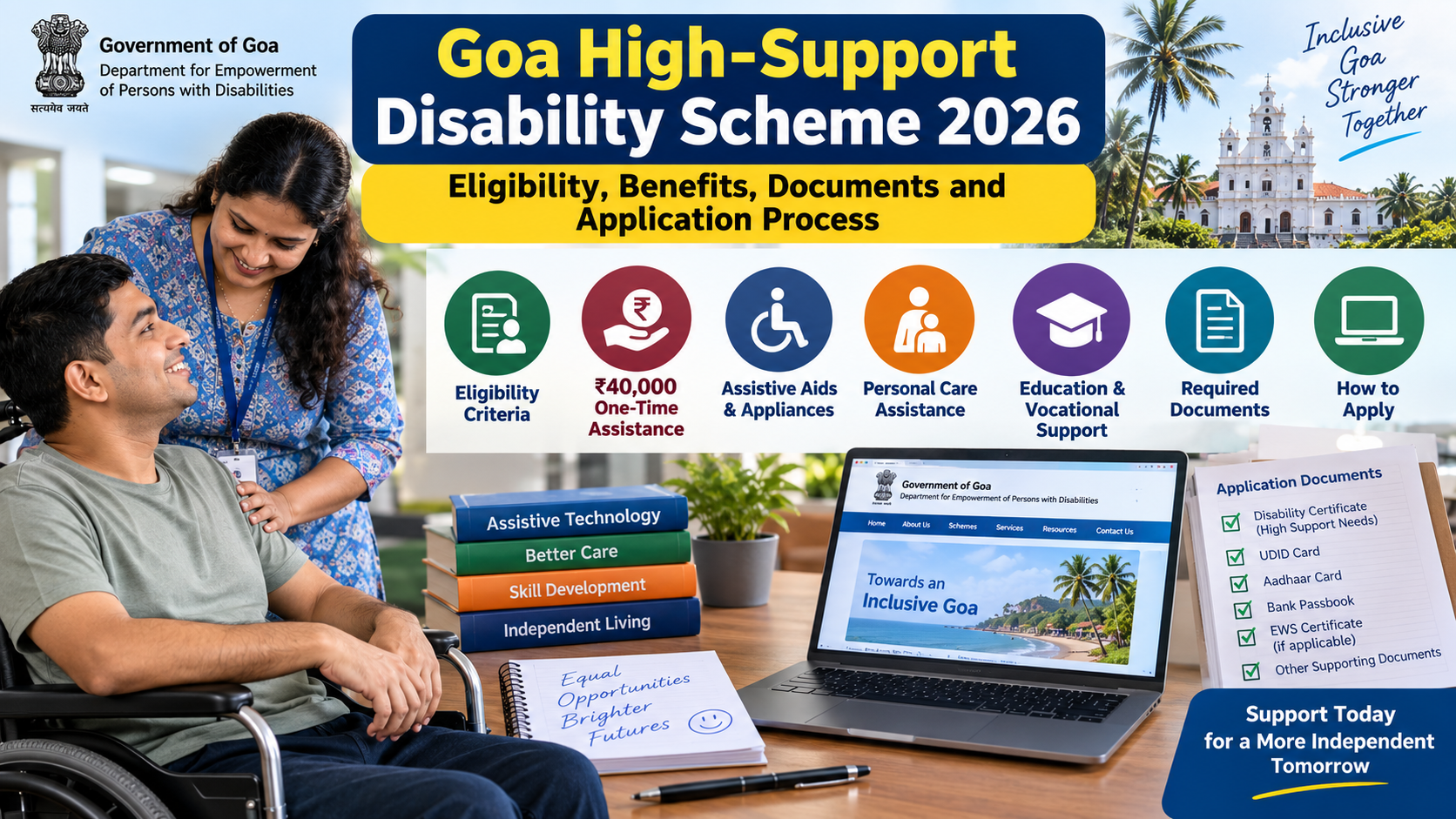 Goa High-Support Disability Scheme 2026: Eligibility, Benefits, Documents and Application Process