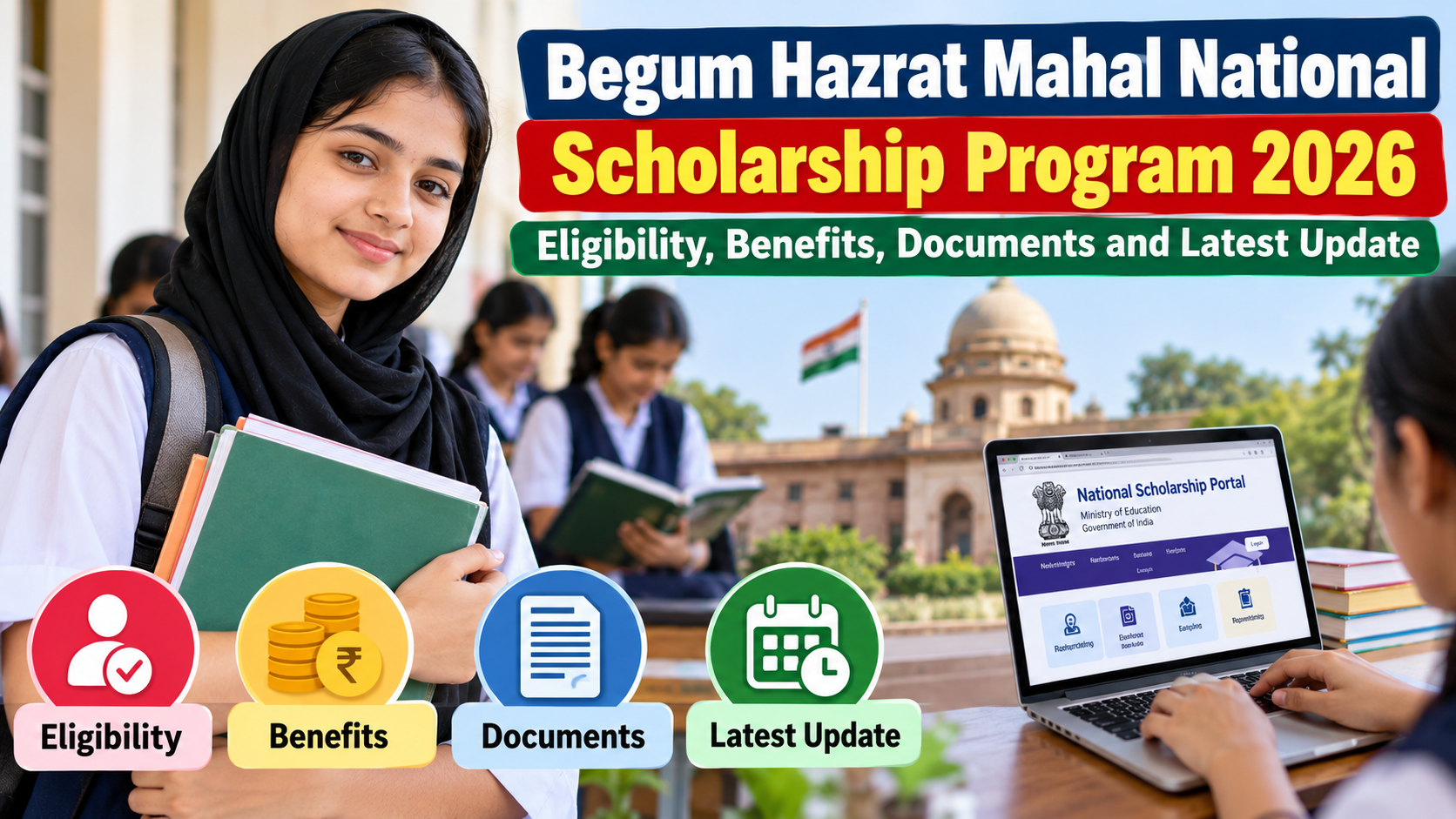 Begum Hazrat Mahal National Scholarship Program 2026: Eligibility, Benefits, Documents and Latest Update