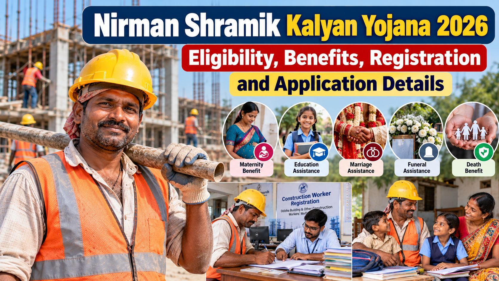 Nirman Shramik Kalyan Yojana 2026: Eligibility, Benefits, Registration and Application Details