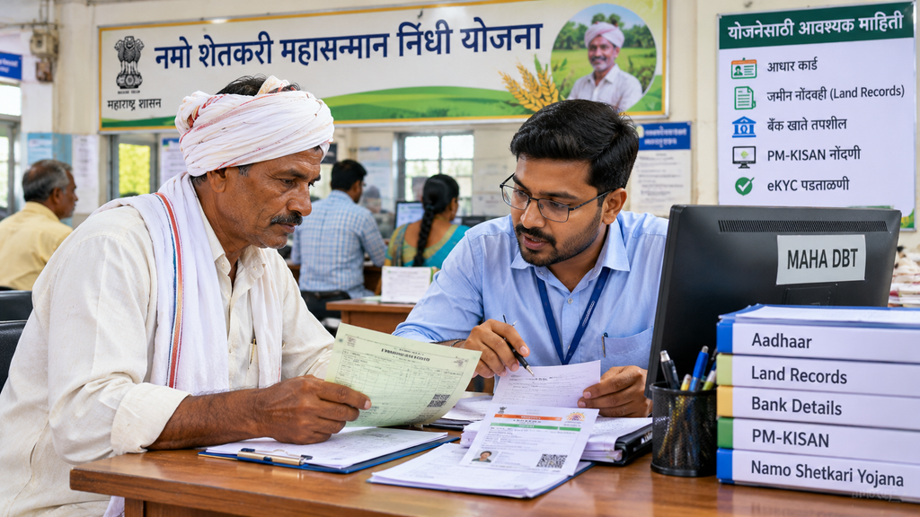 Farmer Assistance at Maha DBT Centre