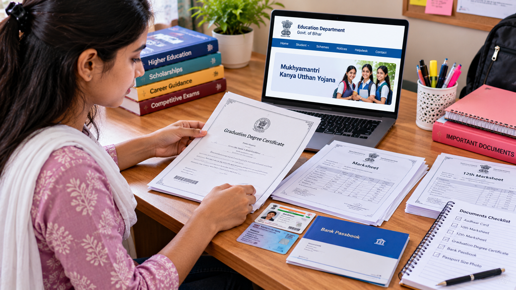 Organising Scholarship Documents at Study Desk