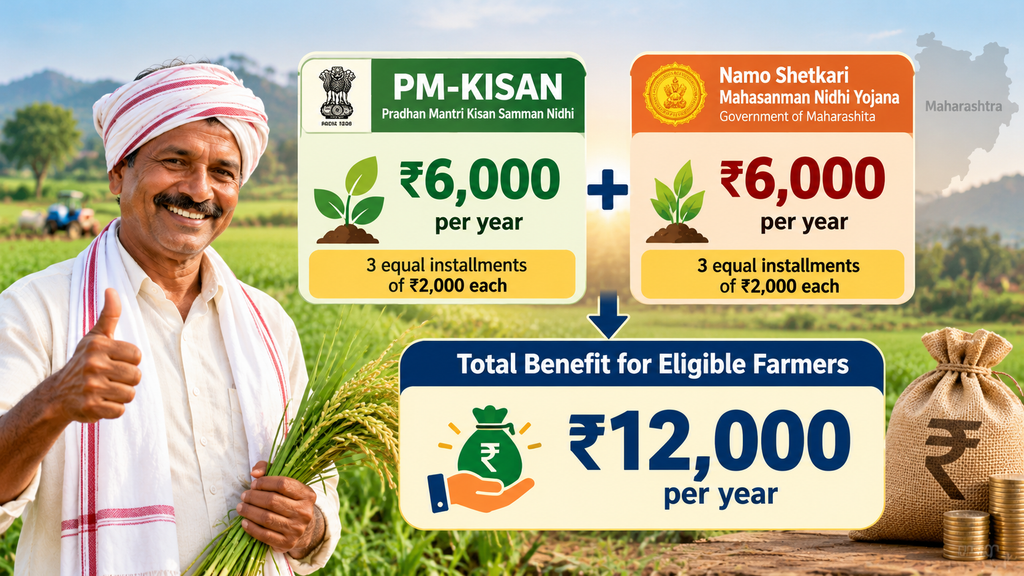 PM KISAN and Namo Shetkari Benefits