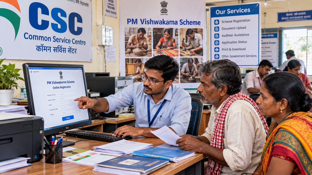 PM Vishwakarma Registration at CSC Desk