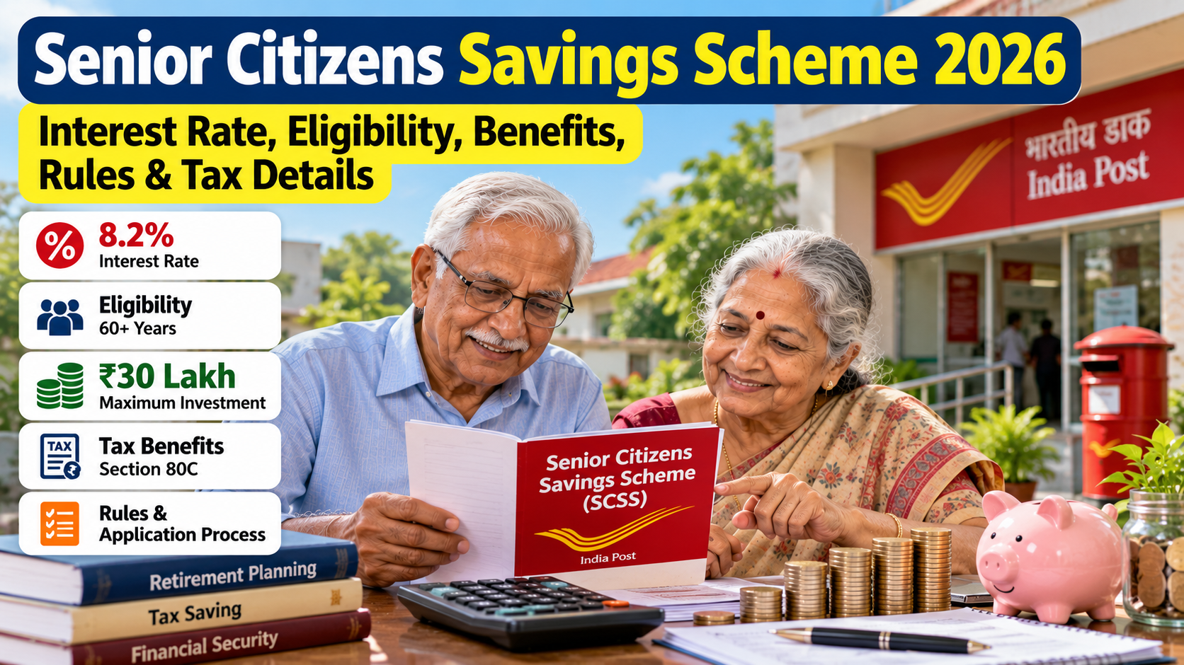 Senior Citizens Savings Scheme 2026: Interest Rate, Eligibility, Benefits, Rules & Tax Details