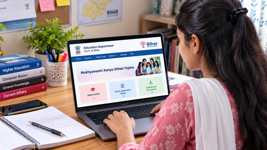 Student Applying on Bihar Education Portal