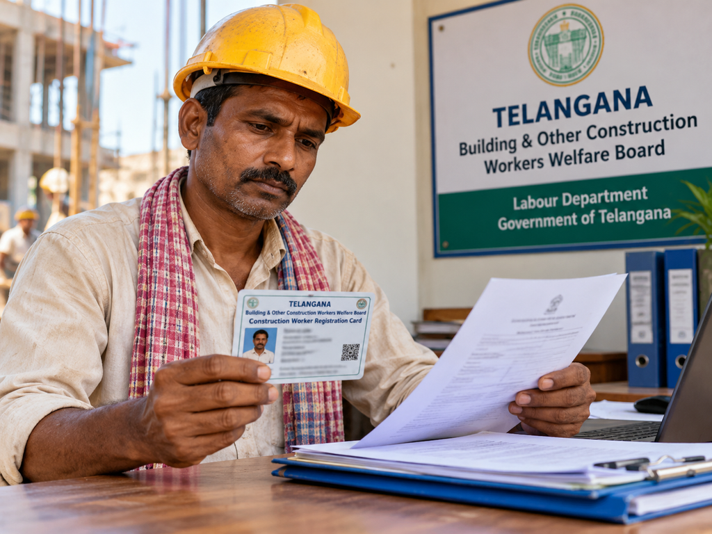 Telangana Construction Worker Registration