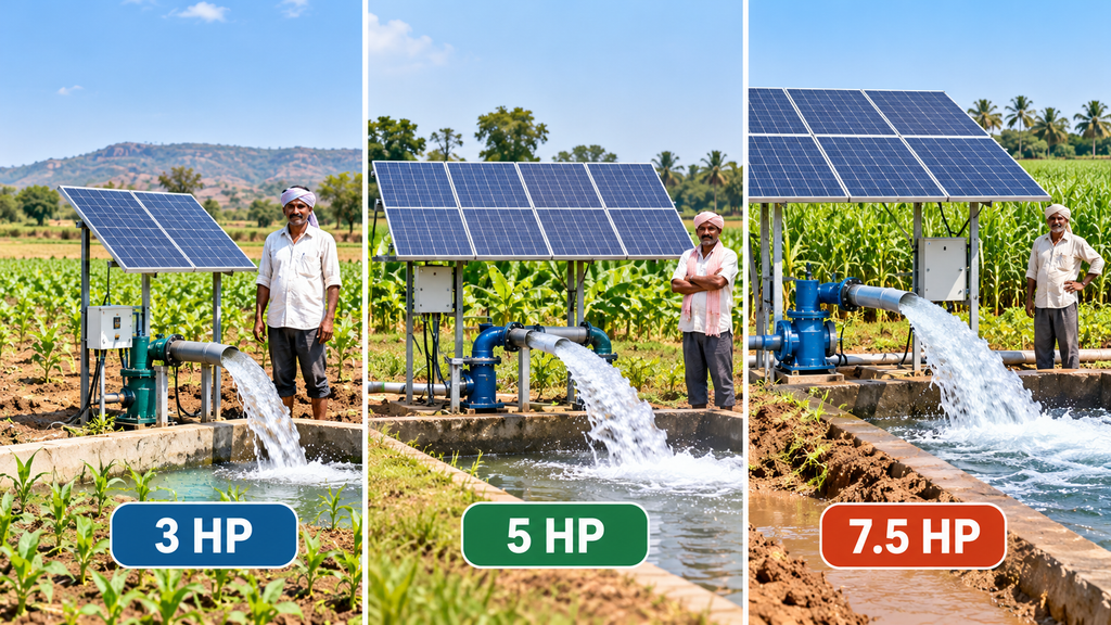 Three Solar Pumps One Farm Comparison